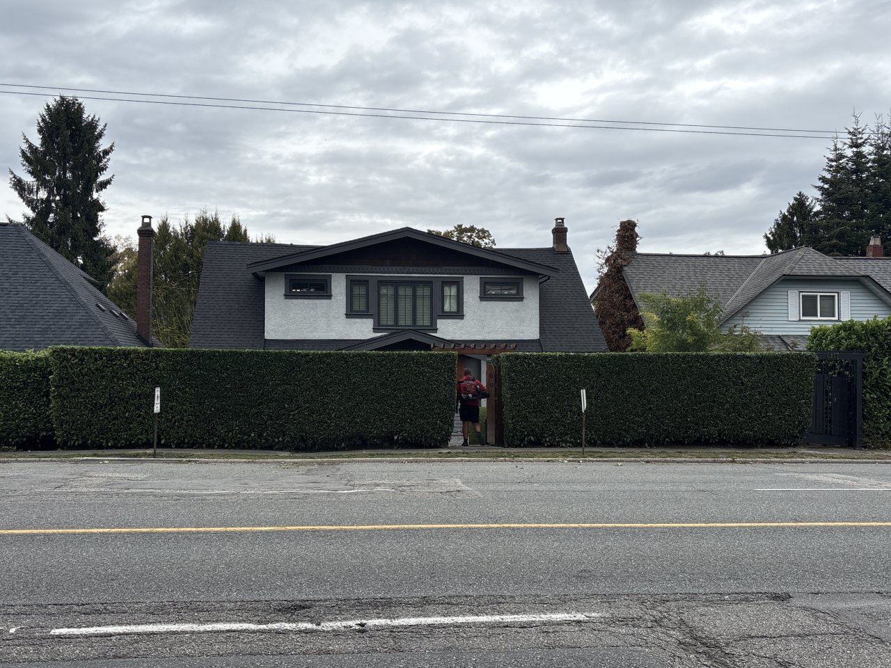 Hedge trimming in Point Grey after Mowology
